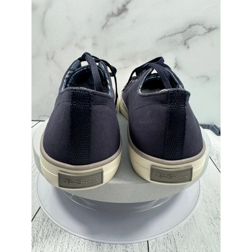 Ben‎ Sherman Men Sneakers Canvas Navy Casual Lace Up Size 10.5